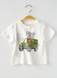 T-shirt sérigraphie floquée manches courtes blanc MAYORAL garcon
