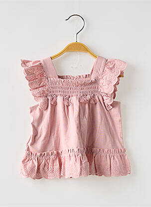 Top sans manche sans manche rose MAYORAL fille