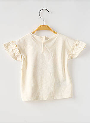 T-shirt coupe droite manches courtes beige MAYORAL fille