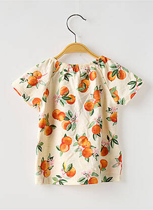 T-shirt manches courtes manches courtes orange MAYORAL fille
