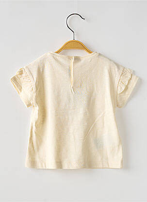 T-shirt coupe droite manches courtes beige MAYORAL fille