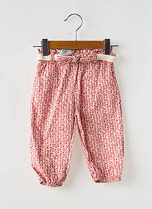 Pantalon droit resserrée sur le bas taille élastique rose MAYORAL fille