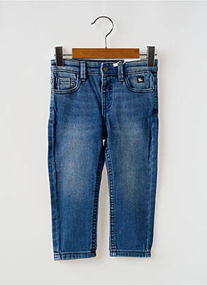 Jeans coupe slim stretch taille ajustable bleu MAYORAL fille