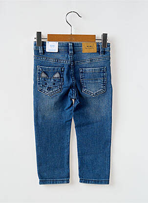 Jeans coupe slim stretch taille ajustable bleu MAYORAL fille