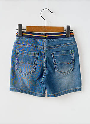 Bermuda tissage denim taille élastique bleu MAYORAL garçon