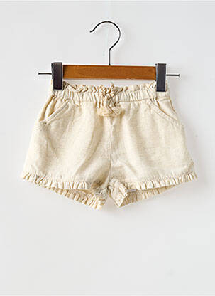Short poches taille ajustable beige MAYORAL fille