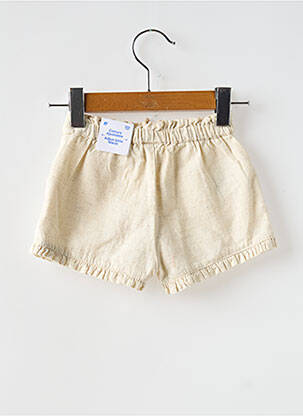 Short poches taille ajustable beige MAYORAL fille