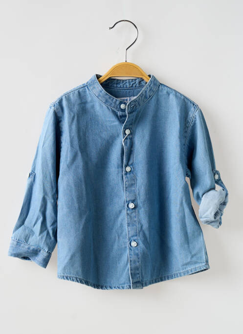 Chemise manches longues bleu MAYORAL pour garçon