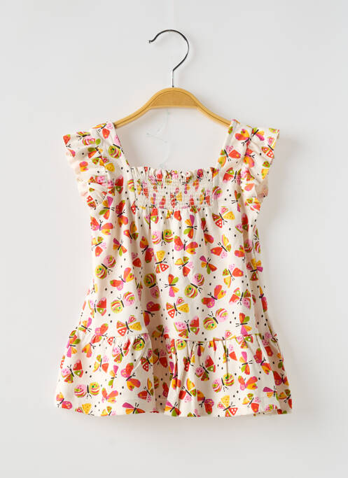 Robe courte blanc MAYORAL pour fille