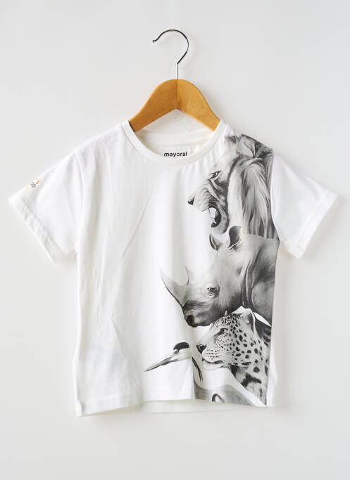 T-shirt blanc MAYORAL pour enfant
