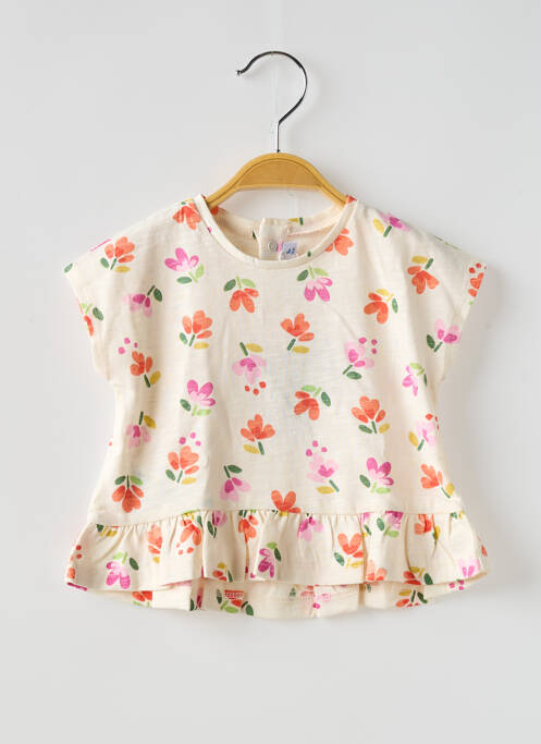 T-shirt beige MAYORAL pour fille