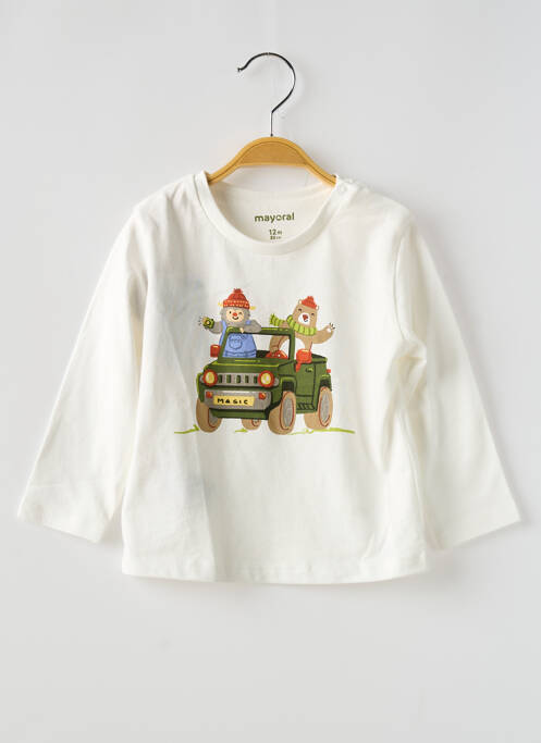 T-shirt blanc MAYORAL pour garçon