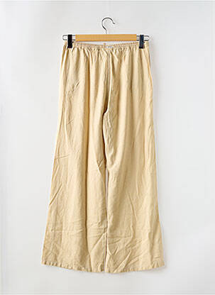 Pantalon large fermeture liens à nouer taille élastique beige GARCIA fille
