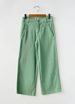 Pantalon flare poches vert MAYORAL fille