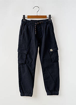 Pantalon cargo poches taille élastique bleu MAYORAL garçon