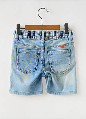 Bermuda tissage denim taille élastique bleu MAYORAL garçon
