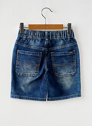 Bermuda tissage denim taille élastique bleu MAYORAL garçon