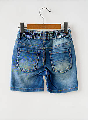 Bermuda tissage denim taille élastique bleu MAYORAL garçon