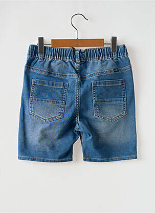 Bermuda tissage denim taille élastique bleu MAYORAL garçon