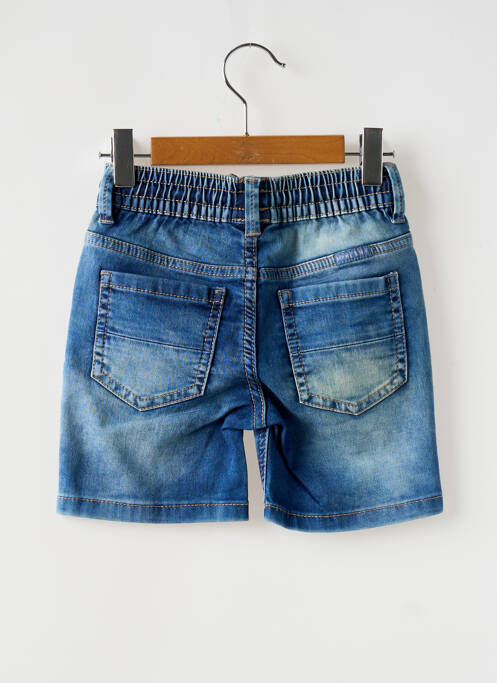 Bermuda tissage denim taille élastique bleu MAYORAL garcon