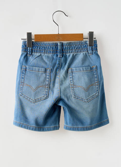 Bermuda tissage denim taille élastique bleu MAYORAL garcon