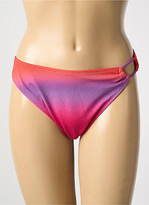 Bas de maillot de bain effet matière satinée culotte rouge MARIE JO femme