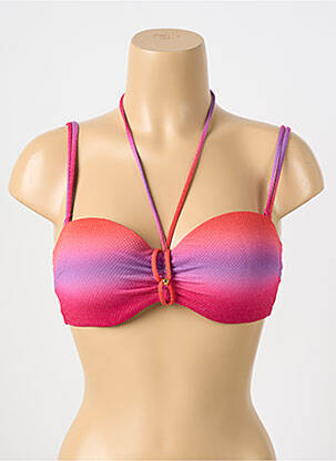 Haut de maillot de bain stretch haut soutien-gorge moulé rouge MARIE JO femme
