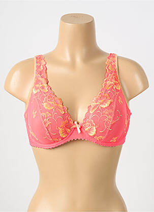 Soutien-gorge effet matière satinée haut soutien-gorge emboitant orange PRIMADONNA femme