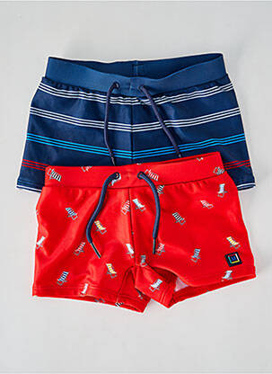 Short de bain effet matière satinée bleu MAYORAL garcon