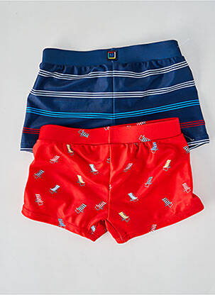 Short de bain effet matière satinée bleu MAYORAL garçon