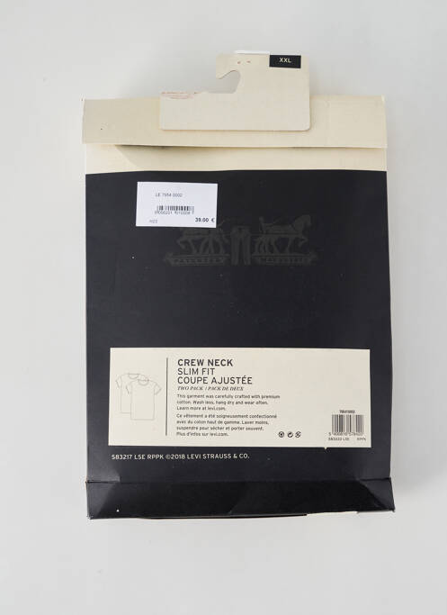 T-shirt bleu LEVIS pour homme