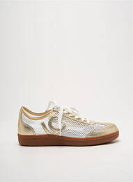 Baskets matière lisse talon plat jusqu'à 3cm or LOLA CASADEMUNT femme