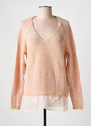 Pull coupe droite manches longues rose SALSA femme