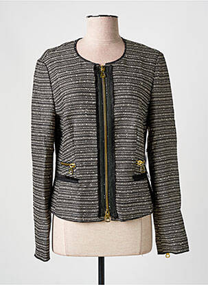 Veste casual col rond noir BETTY BARCLAY femme