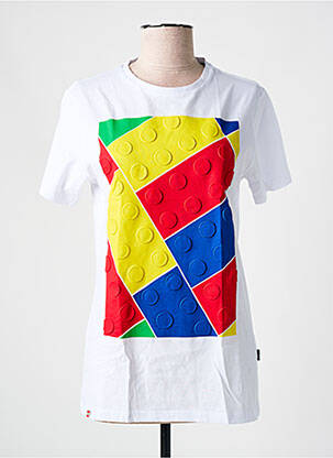 T-shirt sérigraphie floquée manches courtes blanc SALSA femme