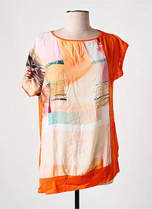 T-shirt imprimé fantaisie manches courtes orange SALSA femme