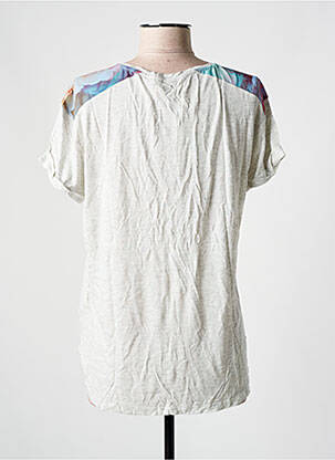 T-shirt coupe droite manches courtes gris SALSA femme