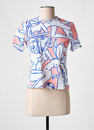 T-shirt imprimé fantaisie manches courtes rose DESIGUAL femme