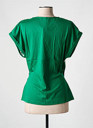 Blouse imprimé fleurs manches courtes vert SALSA femme