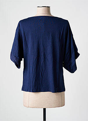 T-shirt sérigraphie floquée manches courtes bleu SALSA femme