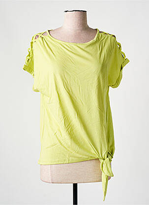T-shirt stretch manches courtes vert SALSA femme
