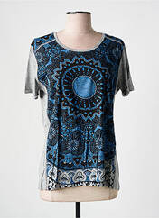 T-shirt gris DESIGUAL pour femme seconde vue
