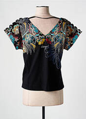 T-shirt noir DESIGUAL pour femme seconde vue