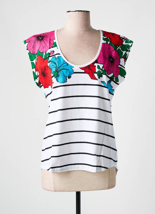 T-shirt blanc DESIGUAL pour femme