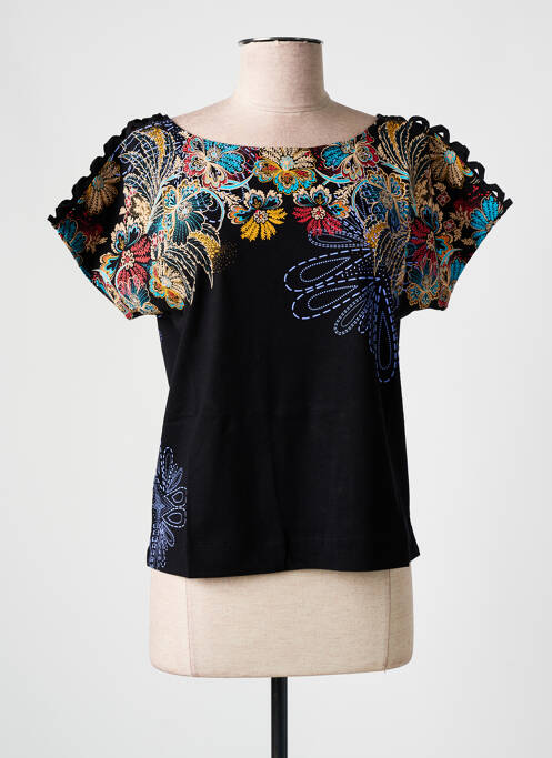 T-shirt noir DESIGUAL pour femme