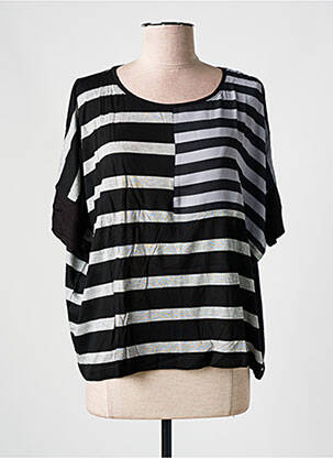 T-shirt stretch manches courtes noir SALSA femme