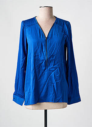 Blouse poignets boutonnés avec fente manches longues bleu SALSA femme