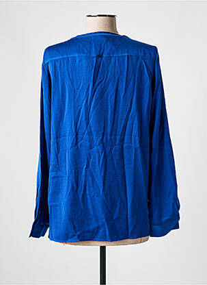 Blouse poignets boutonnés avec fente manches longues bleu SALSA femme