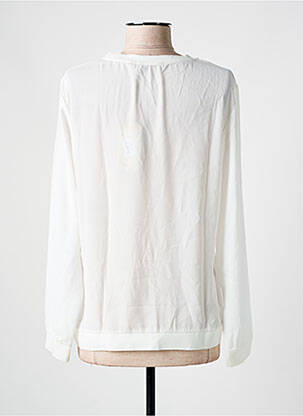Top tissage crêpe manches longues blanc SALSA femme