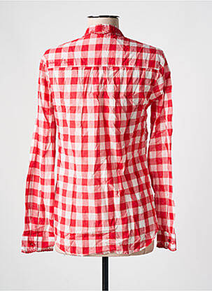 Chemisier coupe cintrée manches longues rouge DESIGUAL femme